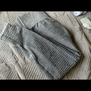 Grey and Royal Blue Seamless Leggings